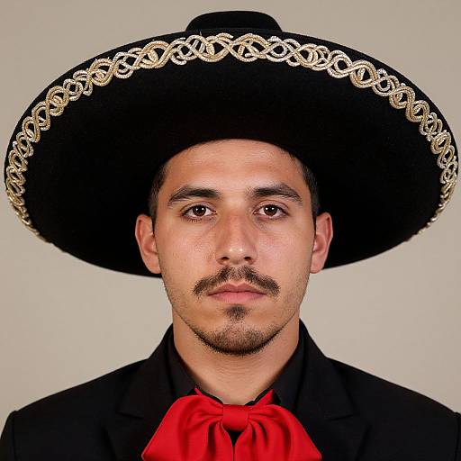 Realistic Portrait of Mexican Man