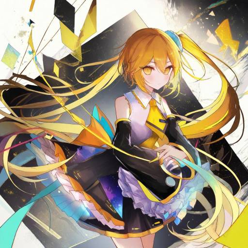 Illustration of Akita neru, vocaloid in the style of Kazu (muchuukai)