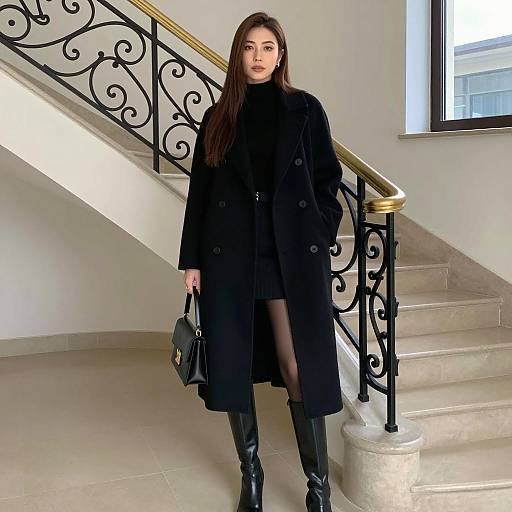 Elegant Indoor Portrait of a Fashionable Woman