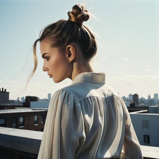 Stylish Top Knot Rooftop Fashion Shoot