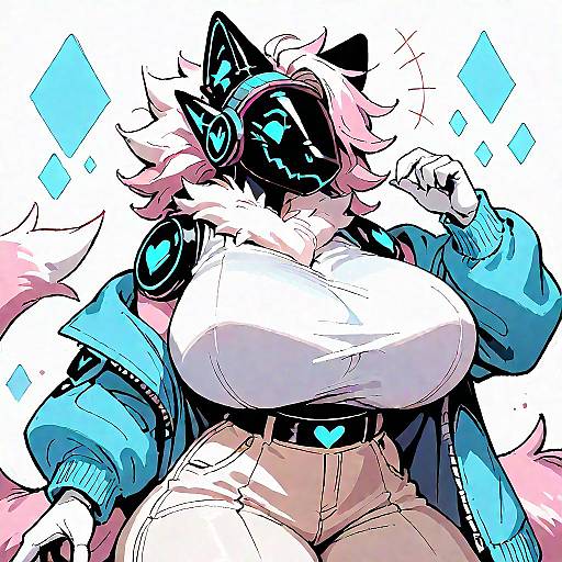 Thicc Anthro Furry Robot Artwork