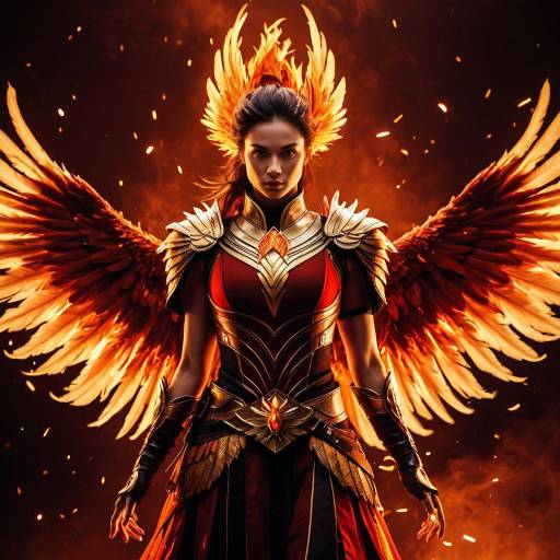 Fiery Phoenix Emissary in Golden Armor