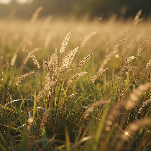 Sunlit Magical Meadow Fantasy