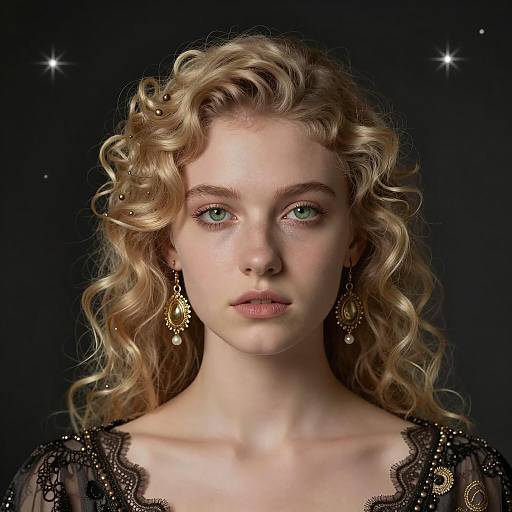 Enchanting Portrait of a Young Woman