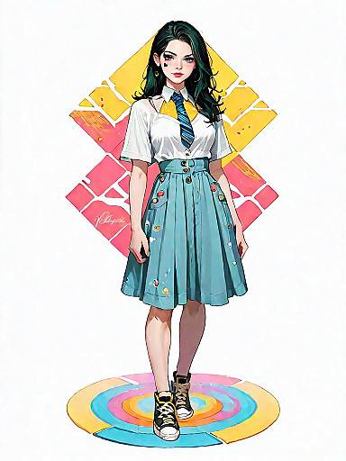 Contemporary Fashion Illustration of a Woman