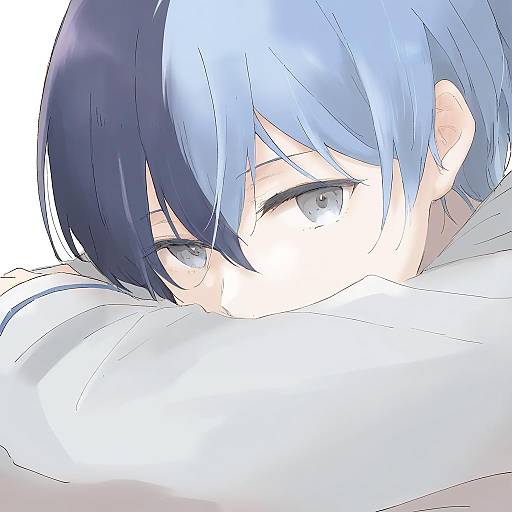 Illustration of Aoyagi touya, project sekai in the style of Robaco