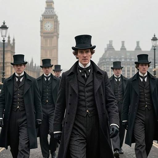 Victorian Sherlock Holmes Detective Scene