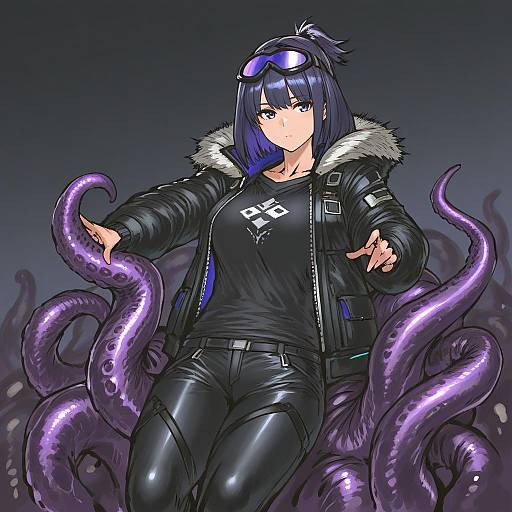 Illustration of Andreana (arknights), arknights in the style of Nameo (judgemasterkou)