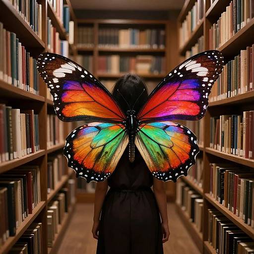 Butterfly Wings in Whispering Library