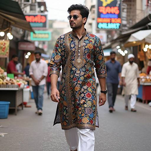Modern Punjabi Suit in Urban Mumbai