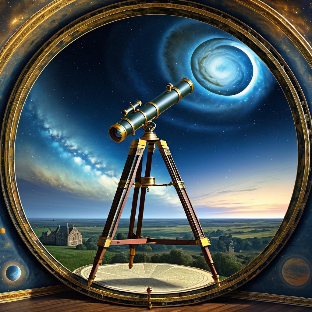 Celestial Maps in an Ancient Telescope