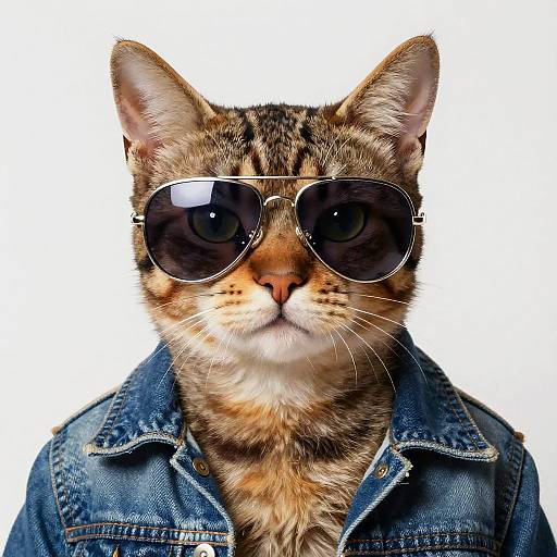 Bombay Cat in Dospipunk Aviator Style