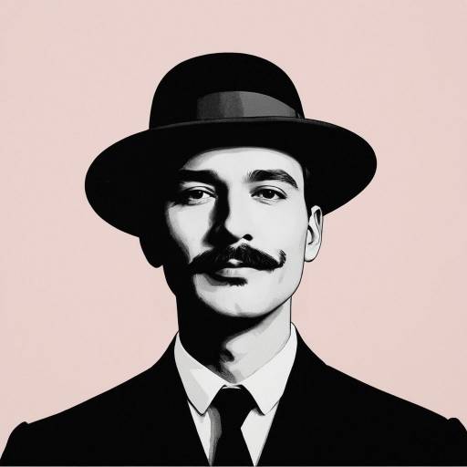 Elegant Minimalist Man Portrait Art