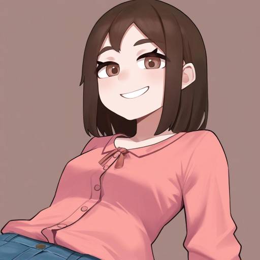 Sporty Young Woman with Playful Grin