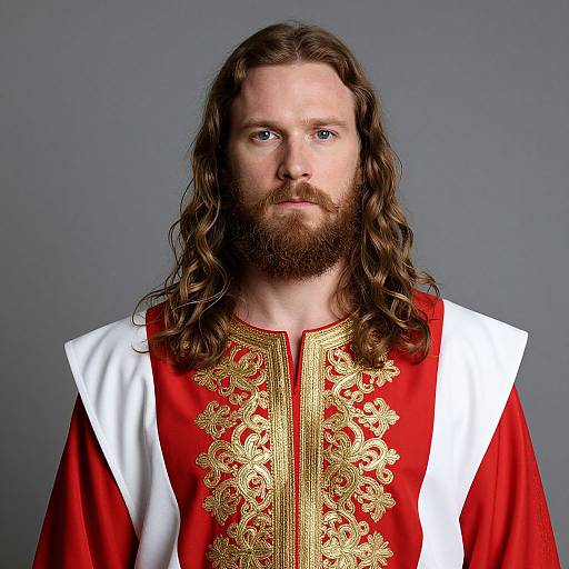 Portrait of Man in Embroidered Robe