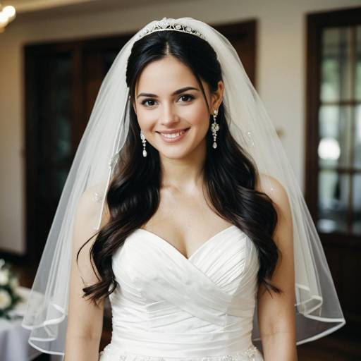 Elegant Bridal Reception Dress Portrait