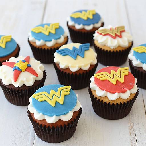 Wonder Woman Cupcake Party Ideas