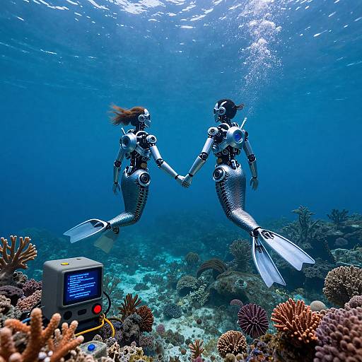 Mechanical Mermaids in Underwater Realm