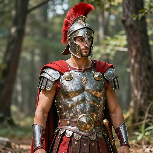 Photorealistic Spartan Warrior in Armor