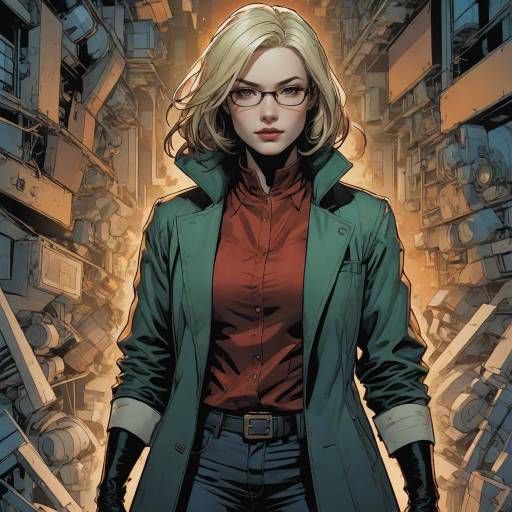 Heroine Comic Book Illustration in Unique Style