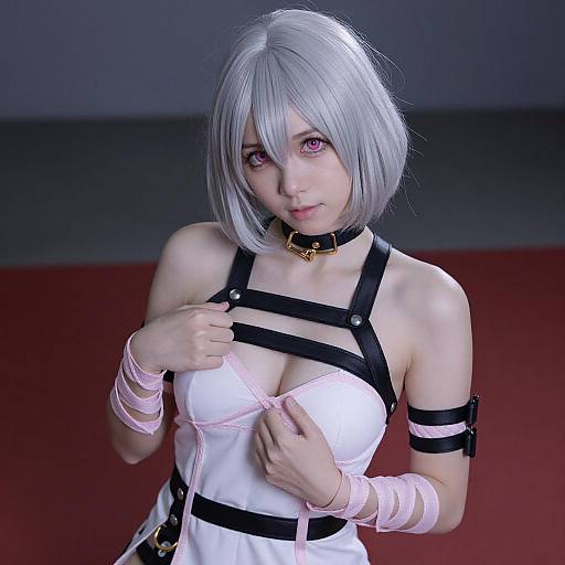 Silver-Haired Cosplay Portrait