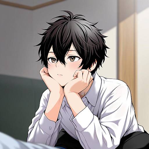 Illustration of Murata ugetsu, given in the style of J7w