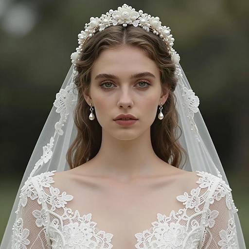 Elegant Bridal Portrait in Soft Light