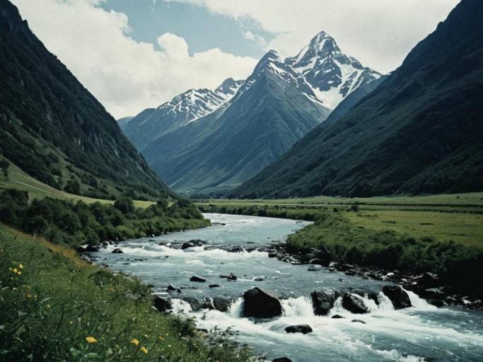 Stunning Mountain Valley Wallpaper Designs