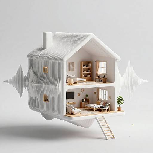 Homes Sculpted by Floating Sound Waves