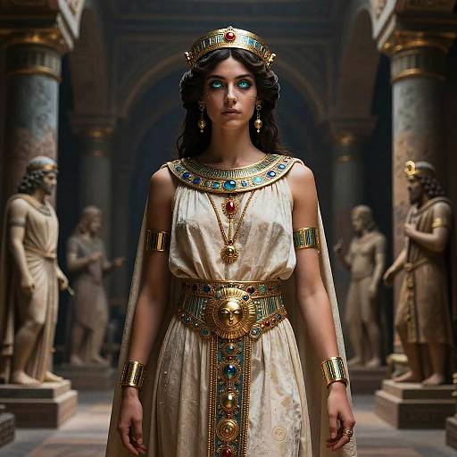 Enchantress in AI-Etruscan World