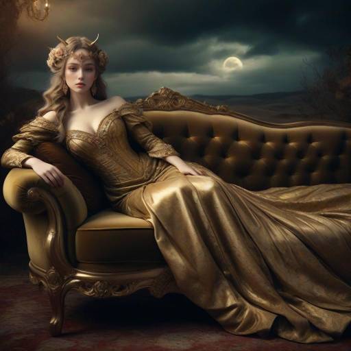 Seductive Centaur Princess in Vintage Elegance