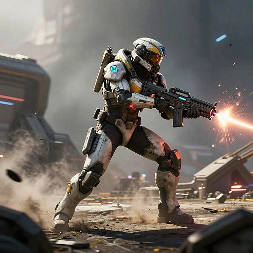 Helldivers 2 Neon Warrior Charge