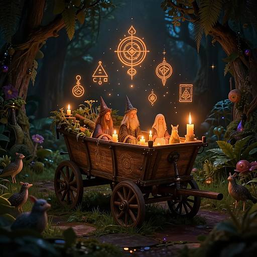 Enchanted Wizard's Wagon in Glade