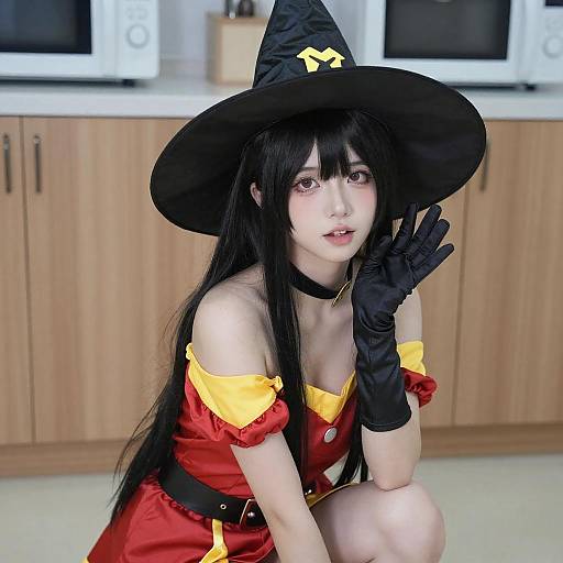 Witch Cosplay Young Woman Photo