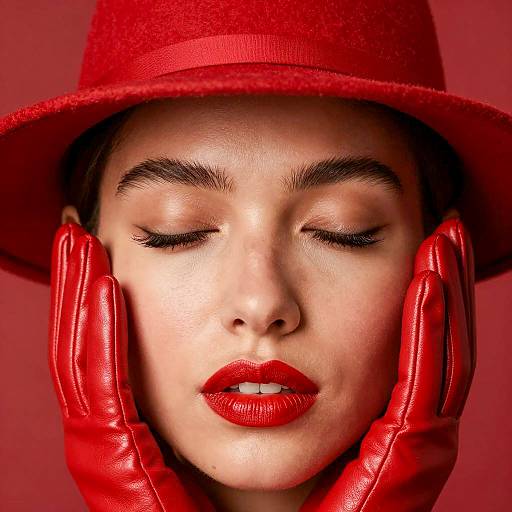 Vibrant Portrait of a Stylish Woman