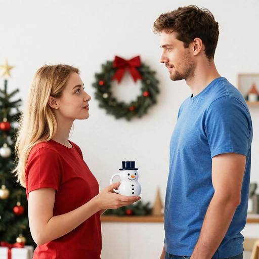 Festive Indoor Portrait with Holiday Decor