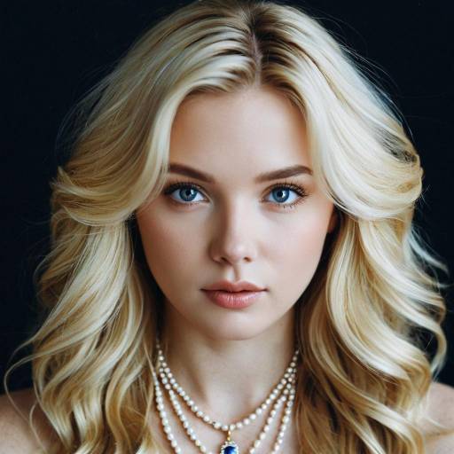 Blonde Hair with Brown Roots Portrait