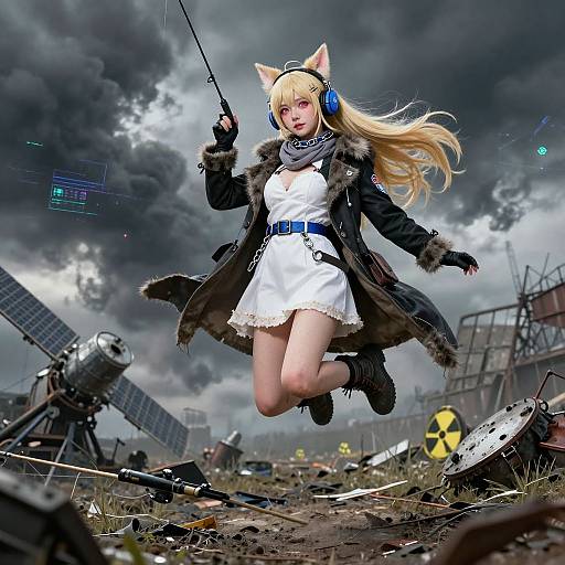 Post-Apocalyptic Warrior Girl Portrait