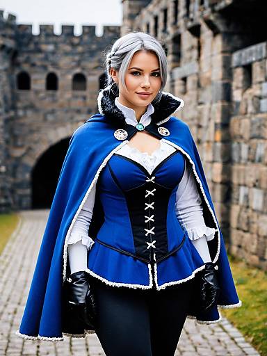 Lifestyle costume photo of Akershus fortress (oshiro project). Cosplay clothes
