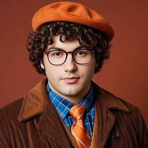 Chubby Brown Vintage Style Portrait