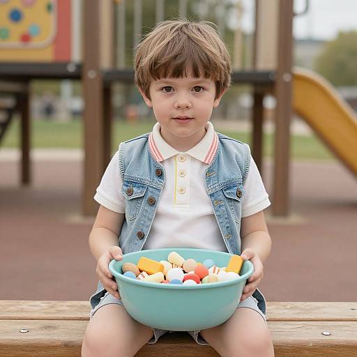 Nostalgic 90s Child Portrait