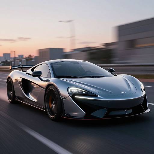 Sleek Sports Car Digital Render