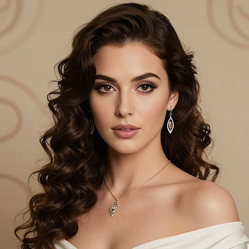 Elegant Realistic Portrait in Gil Elvgren Style