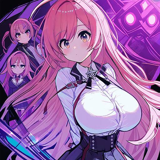 Illustration of Akashiya moka, rosario+vampire in the style of Torotei