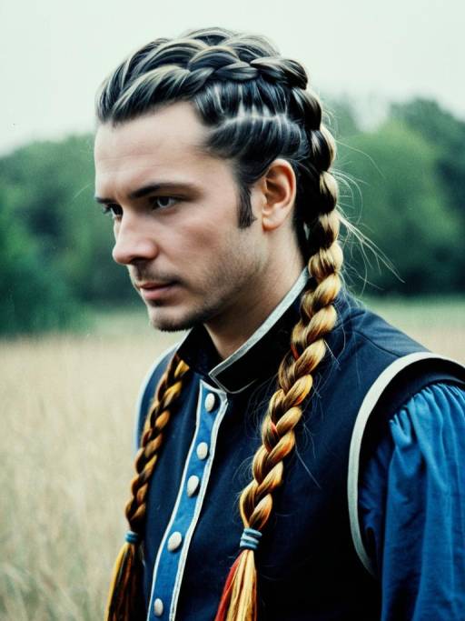 Cosplay Editorial: Man with Braided Hairstyle