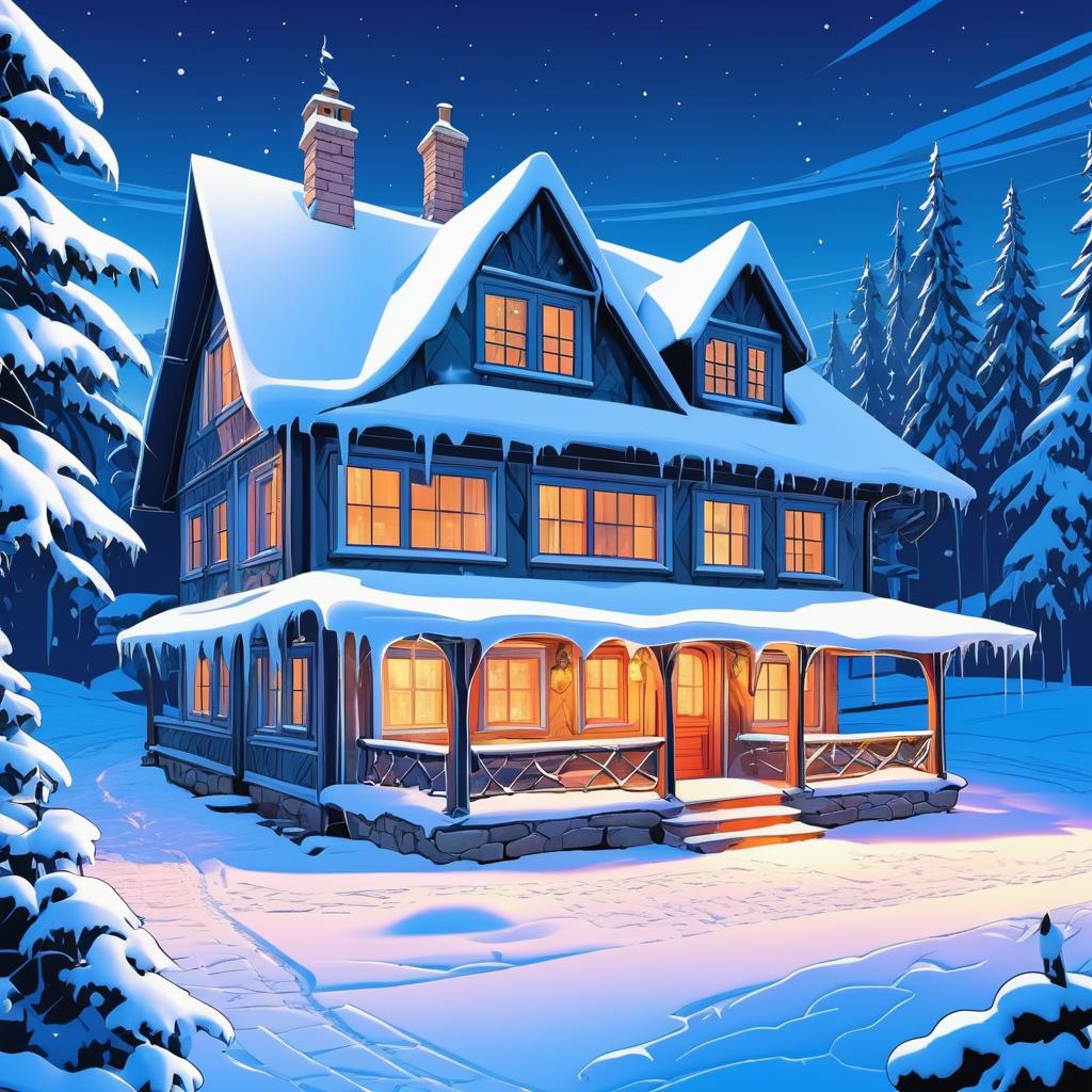 Fairytale Winter: Hot Girl in a Cottage