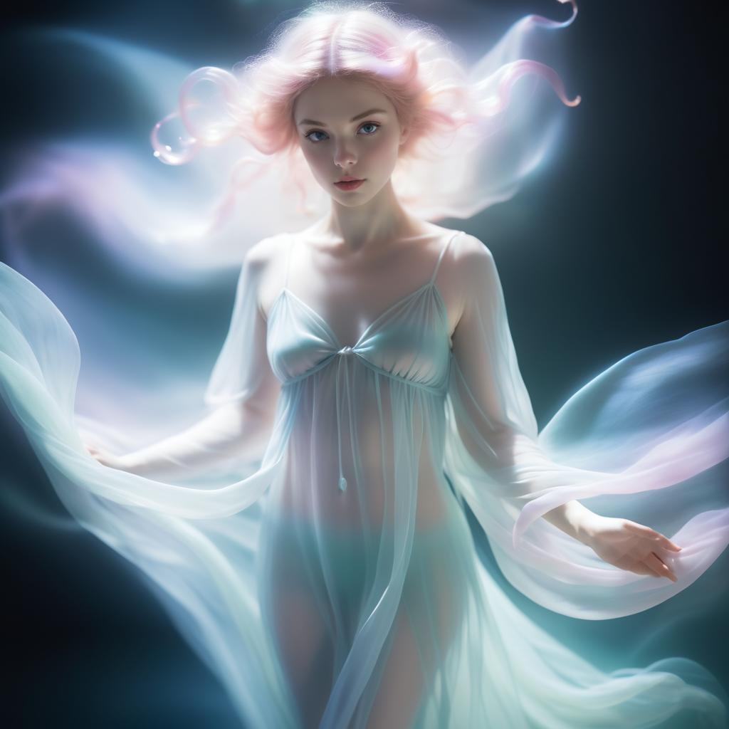 Ethereal Nymph in Dreamy Pastels