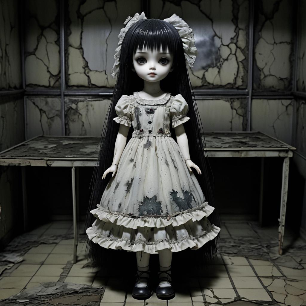 Unearthly Haunted Doll in Abandoned Nursery