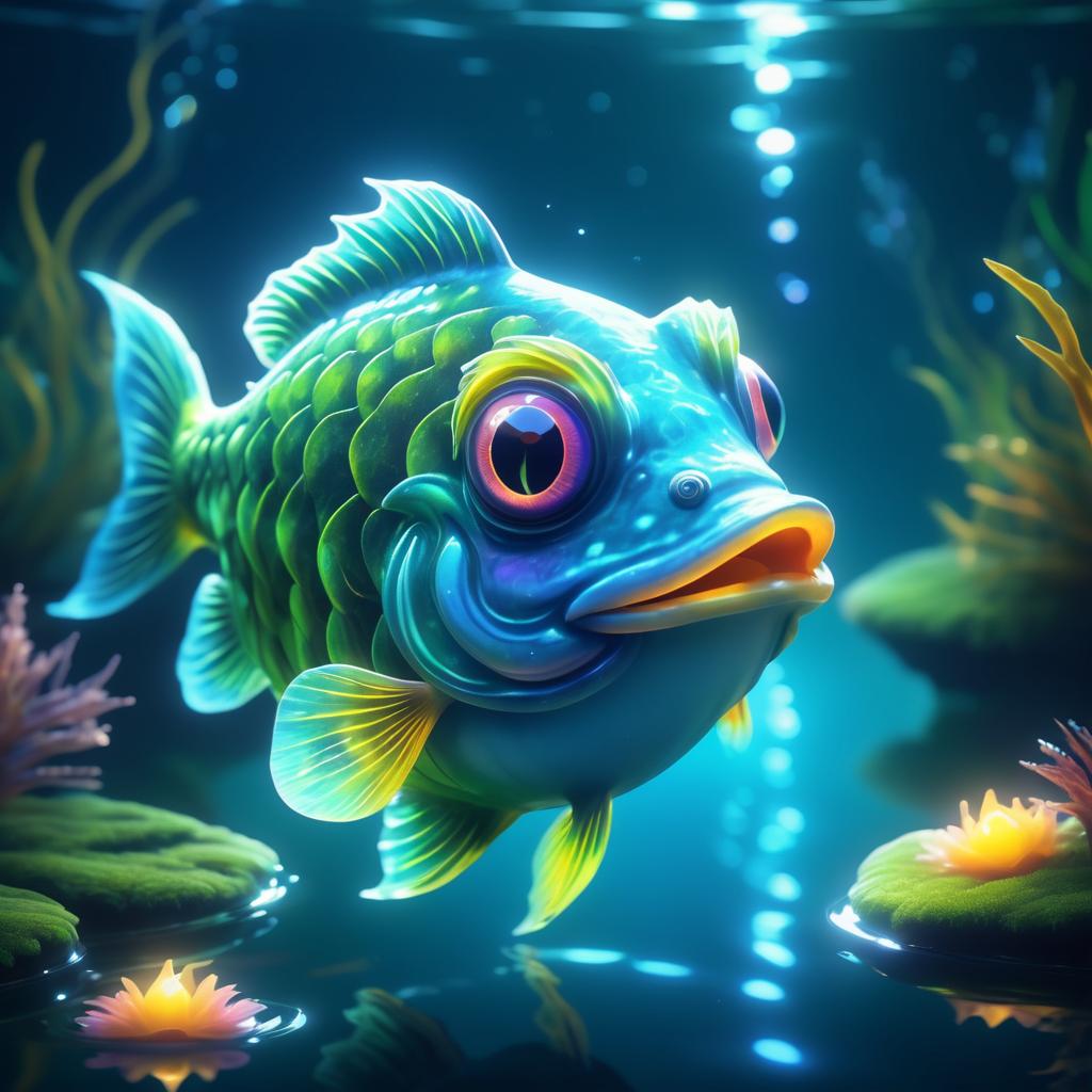 Whimsical Fish in Murky Waters