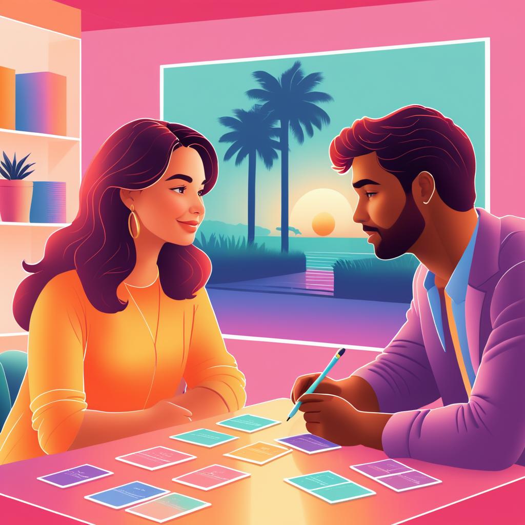 Couple Illustration for Intimacy Game App